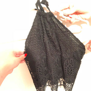 lace halter top